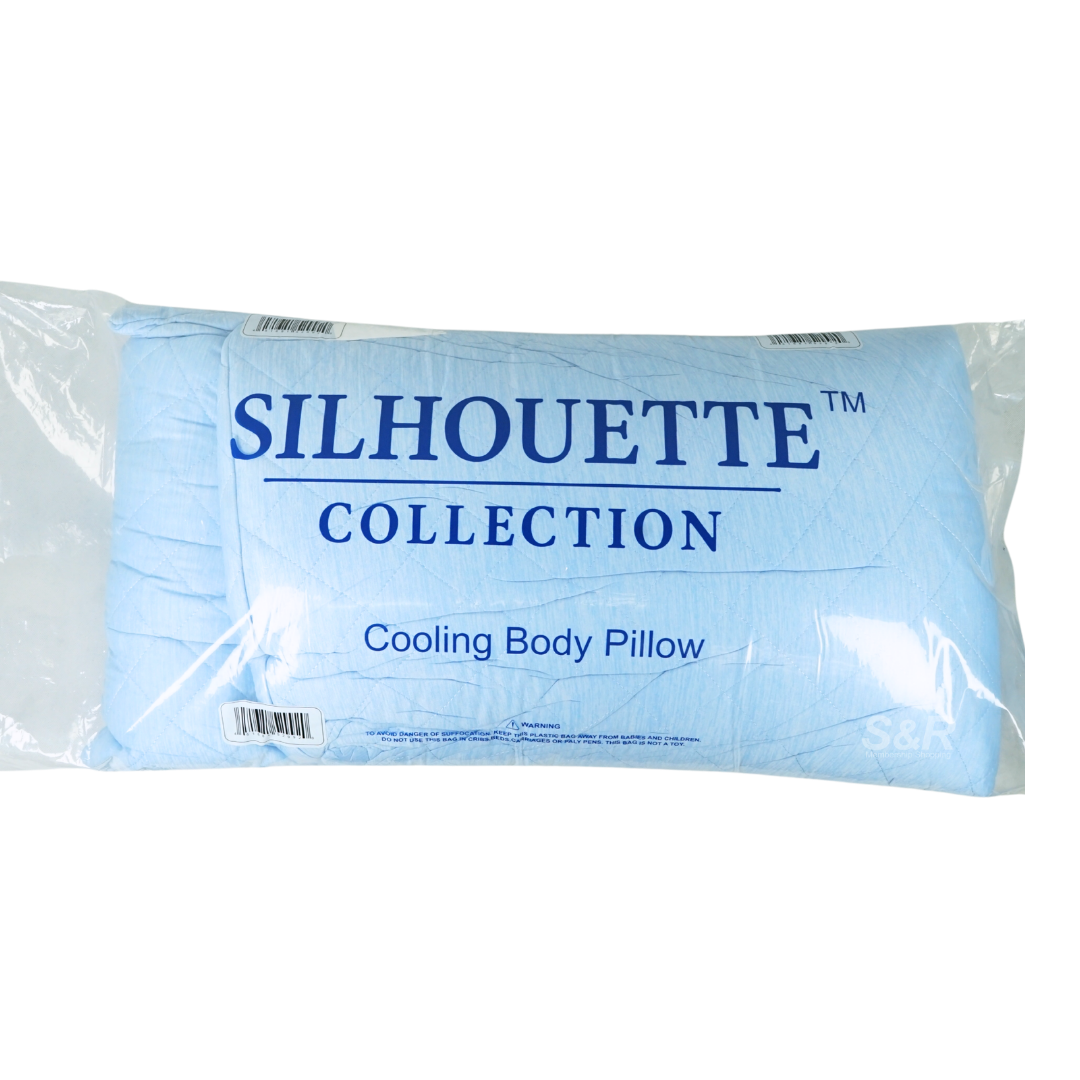 Silhouette Collection Blue Cooling Body Pillow